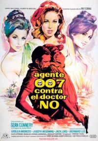 Caratula de la película de la Saga James Bond, Agente 007 contra el Dr. No